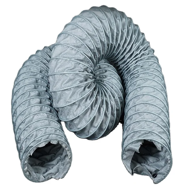 flexible duct connector Double Ply Silicone Coated Fiberglass Fabric Reinforced with Zinc Coated Steel Wire silicone duct