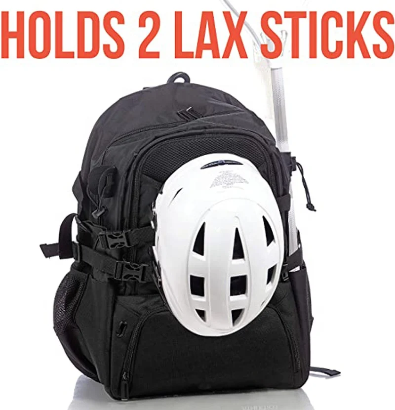 Factory Customize Sport Equipment Helmet Hockey Stick Bag Ice Hockey Accessories Backpack With Cleats Compartment