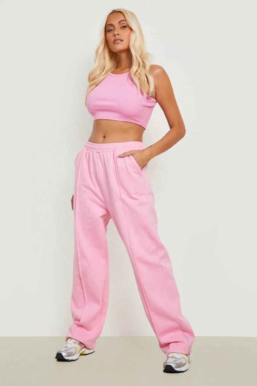 Low Waist Wide Leg Jogger hot sale women winter pants solid color women joggers suits set pants sports casual pants