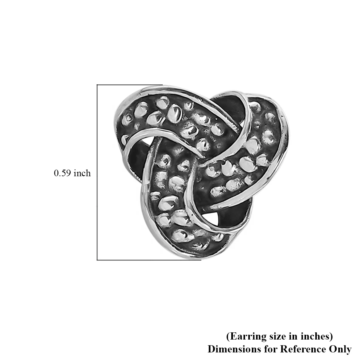 Bali Legacy Sterling Silver Dragon Skin Knot Earrings High Quality Wholesale Earrings Jewelry for Women