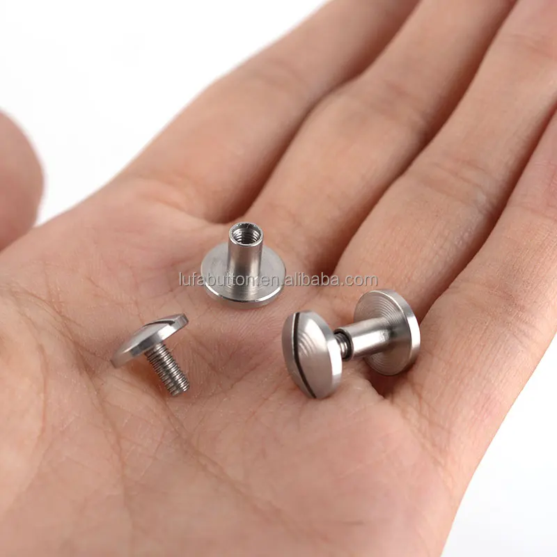 Manufacturer Stainless Steel ScrewBack Rivet Stud Screw Nail  Leather Belt for Sewing 4-20MM