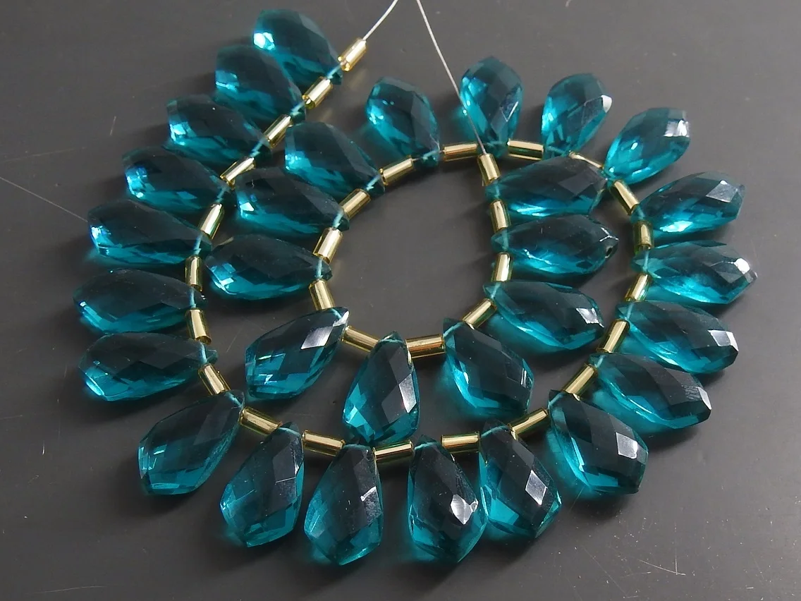 Павлиний синий кварц граненый кайт галстук каплевидный капли свободный камень пара сережек ручная работа для изготовления ювелирных изделий стекла гидро оптовик