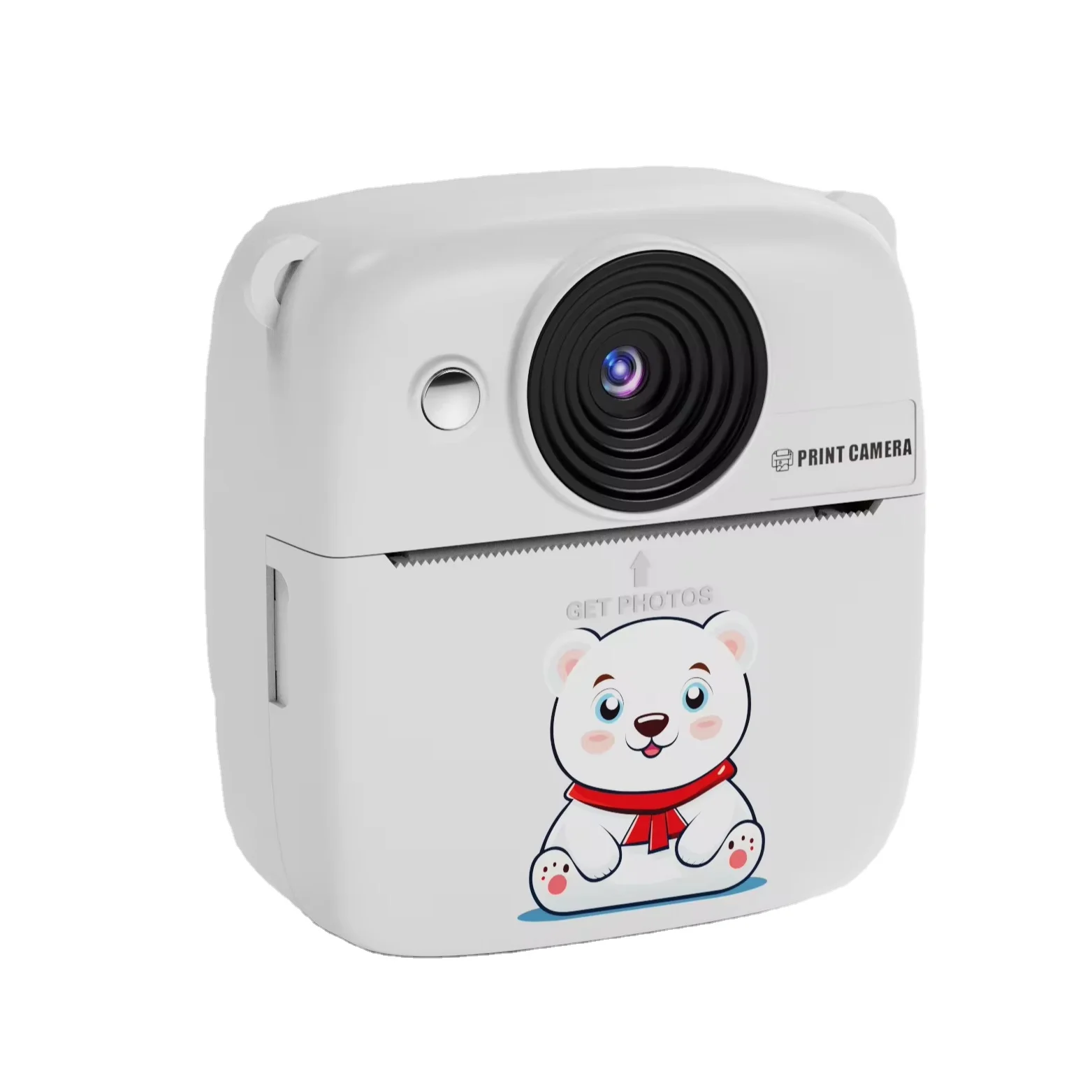 Sprite Group Digital Camera for Kids with Print Paper  Kids Camera with 1080P 2 Inch Color Screen White
