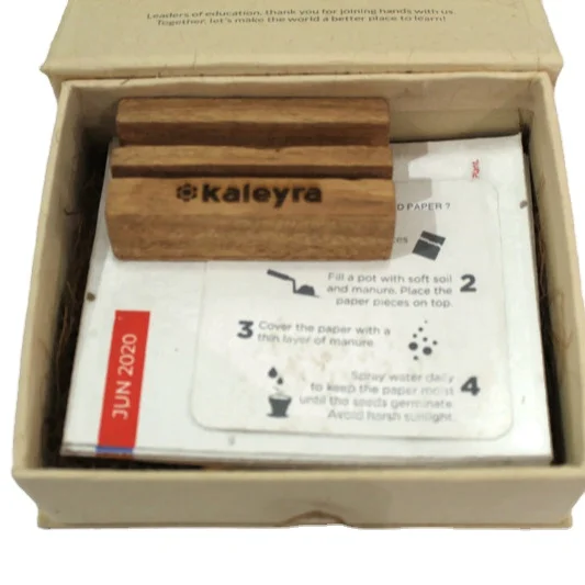 Новое поступление, биоразлагаемая бумага 250 Gsm, прорастание, растениеводная бумага, коробка для календаря, бумага для диких цветов