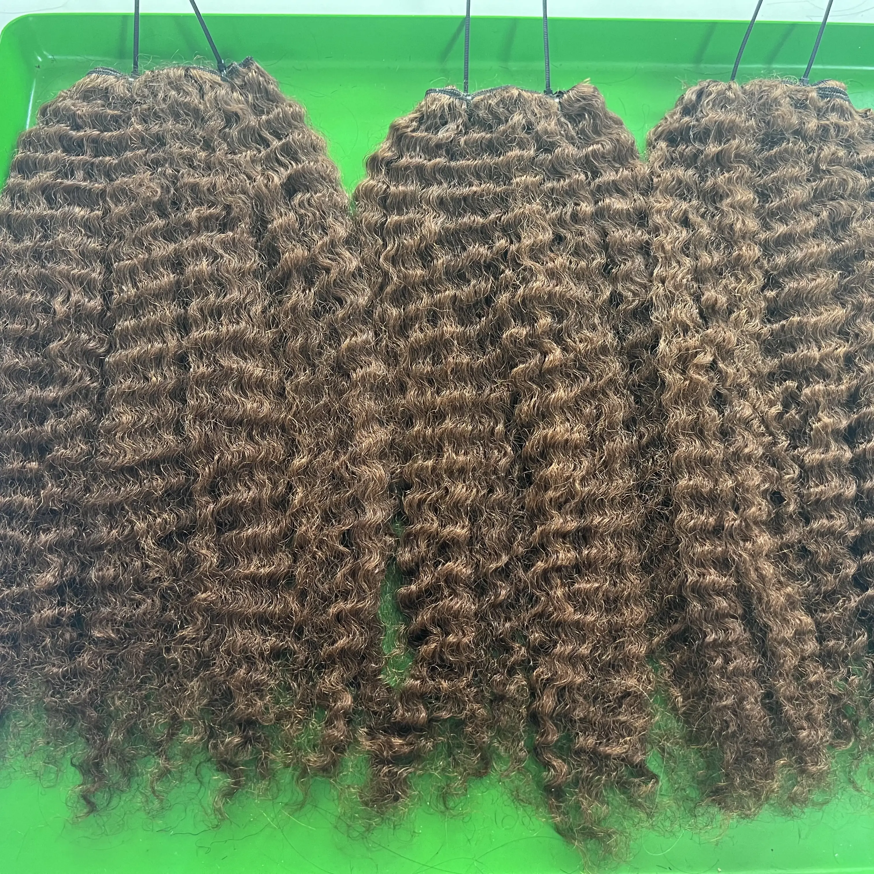 Top Selling Burmese Curly Raw Hair 100% Natural Color 100% Raw Unprocessed Human Hair, Burmese Curly Vietnamese Hair Extensions