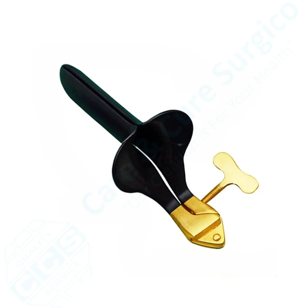 Black & Gold Coated Basic Female Vaginal Surgical Instruments Collin Vaginal Speculum Small Medium & Large OBGynecology
