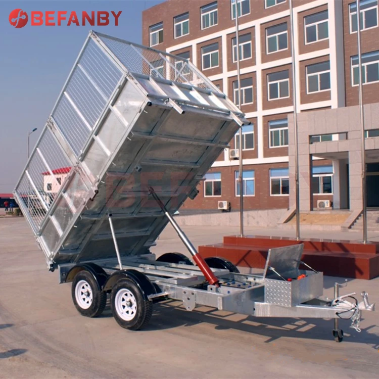 Buy High Quality Hydraulic Single Axle Dump Tipping Tractor Trailer Applicable For Transporting Various Bulk Cargoes