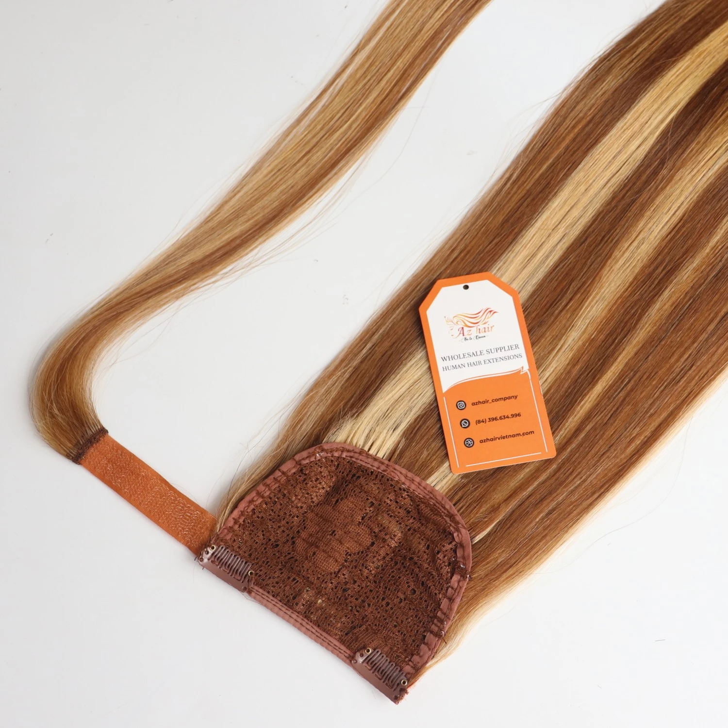 Wholesale Brown Raw Hair burmese Tony Tails In Hair Extensions 100% Human Hair Raw Vietnamese