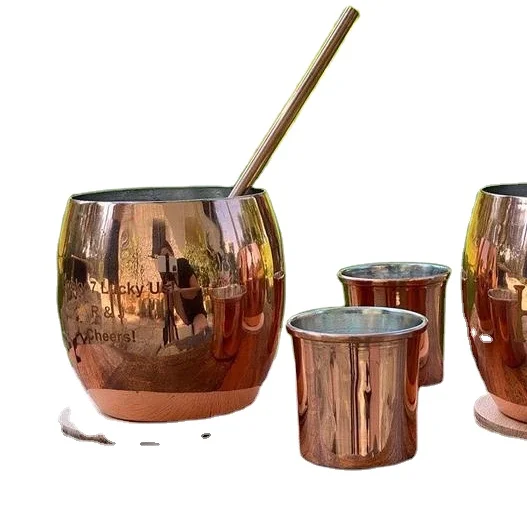 Moscow Mule Hot Selling  Copper Mug Wholesale Price Fancy Coffee Mug Luxury Home & Office Usable Trendy Finishing Kitchen Cup