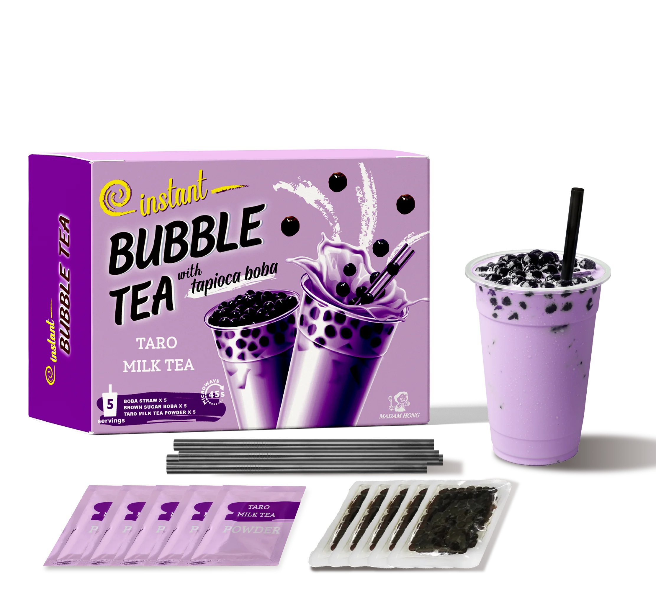 Taiwan Taro Instant Bubble Tea Kit