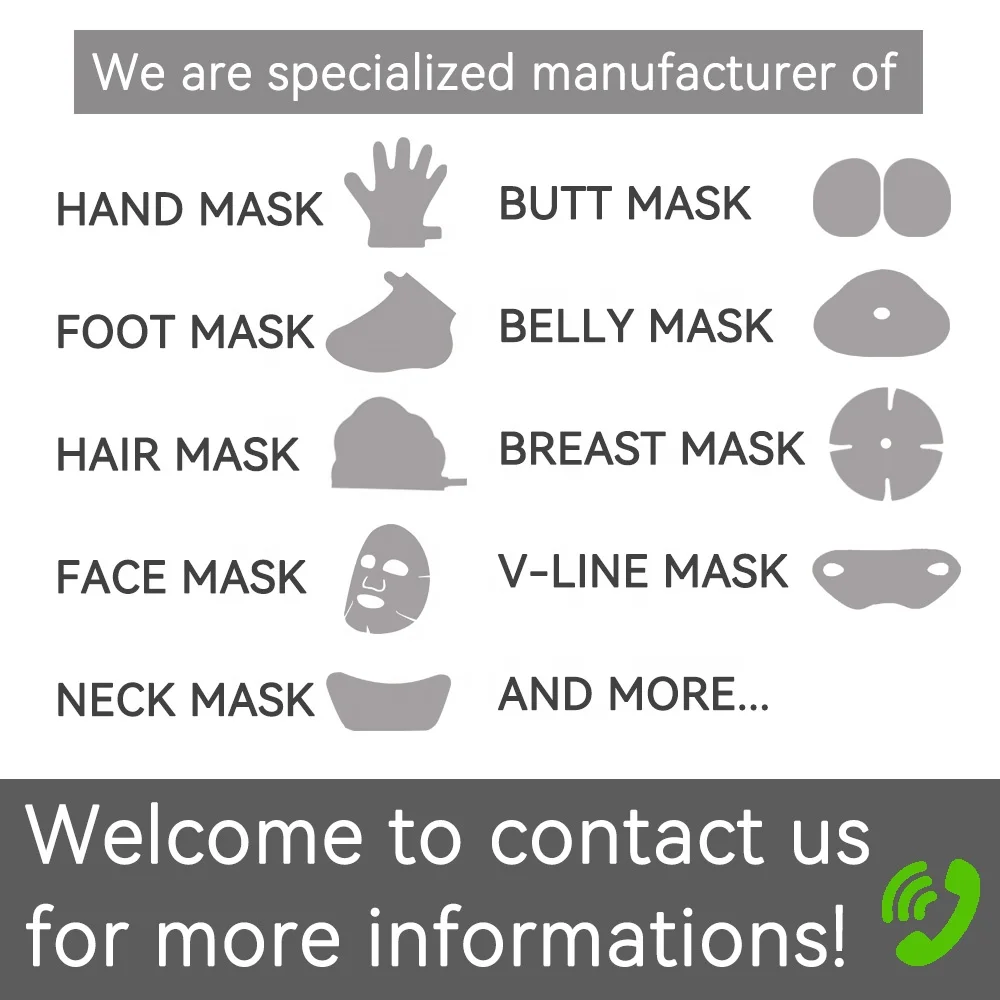 OEM Custom Private Label Gloves Shape Korean Style Hydrating Hand Mask with Collagen