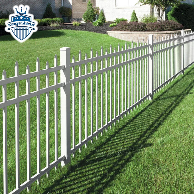 Steel Picket Fencing Square Tube White Iron Fence Wrought Iron Fence Panels