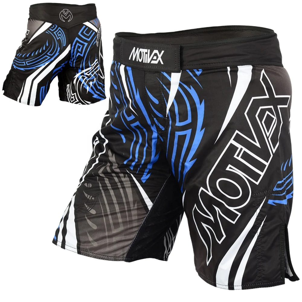 Customized MMA Shorts Motivex Mix Martial Arts Wear Sublimation Grappling Boxers BJJ Fight Sportswear OEM Rash Guard Gym Kick