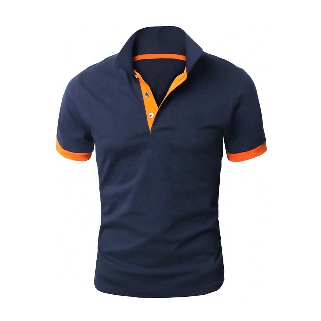 2022 New Style Customized Black Polo Shirt White Strips High Quality Casual Style Golf Best Selling Best Price Summer Season