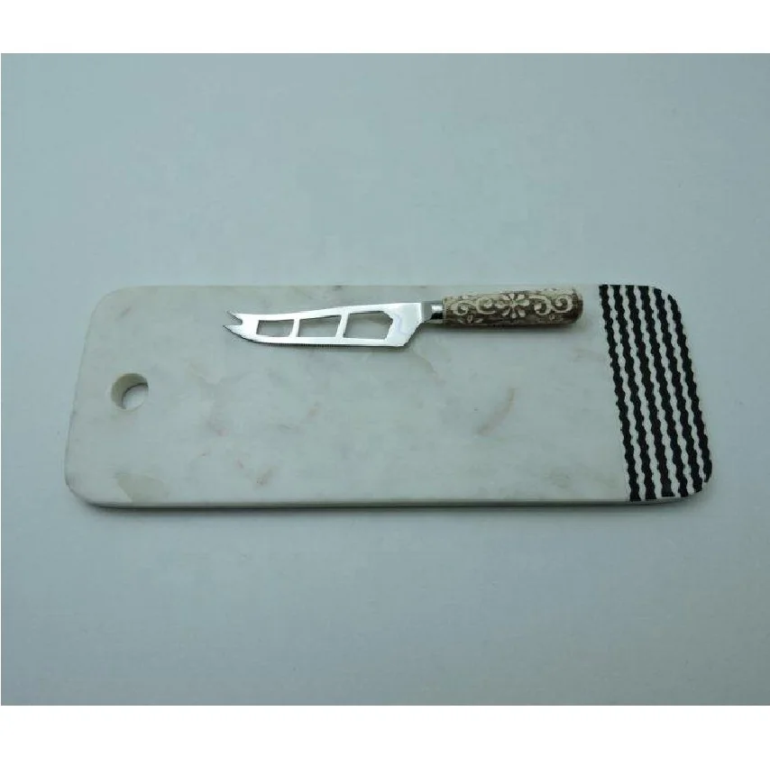  Индийское художественное место лучшее качество кухонная утварь горячая Распродажа деревянная разделочная доска с ножом для резки по низкой цене