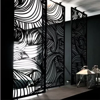 Laser Cut Aluminum Fence Panels Decorative Protection Privacy Partition For Wall Screen Door Gate Pergola Gazebo