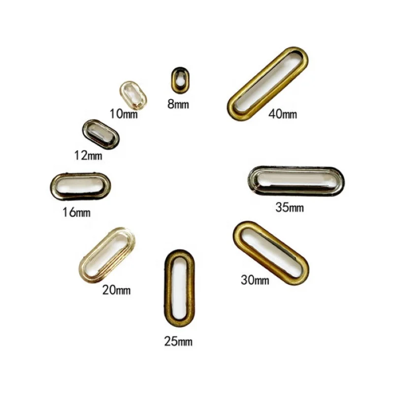 Hot Sell Oval Shape Metal Eyelets with Hight Quality Colors Coated