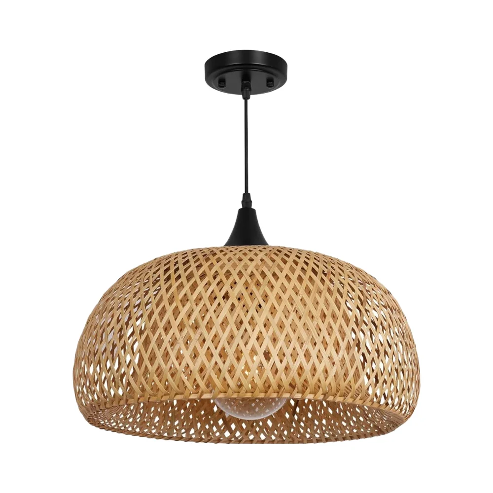 Вьетнамский производитель OEM/ODM деревенский фермерский дом бамбуковый подвесной светильник большая купольная люстра ручной работы для кухни и столовой