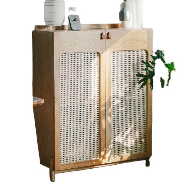 Natural Rattan Solid Wooden Cabinet Furniture With High Quality benchcraft rattan furniture made in Vietnam