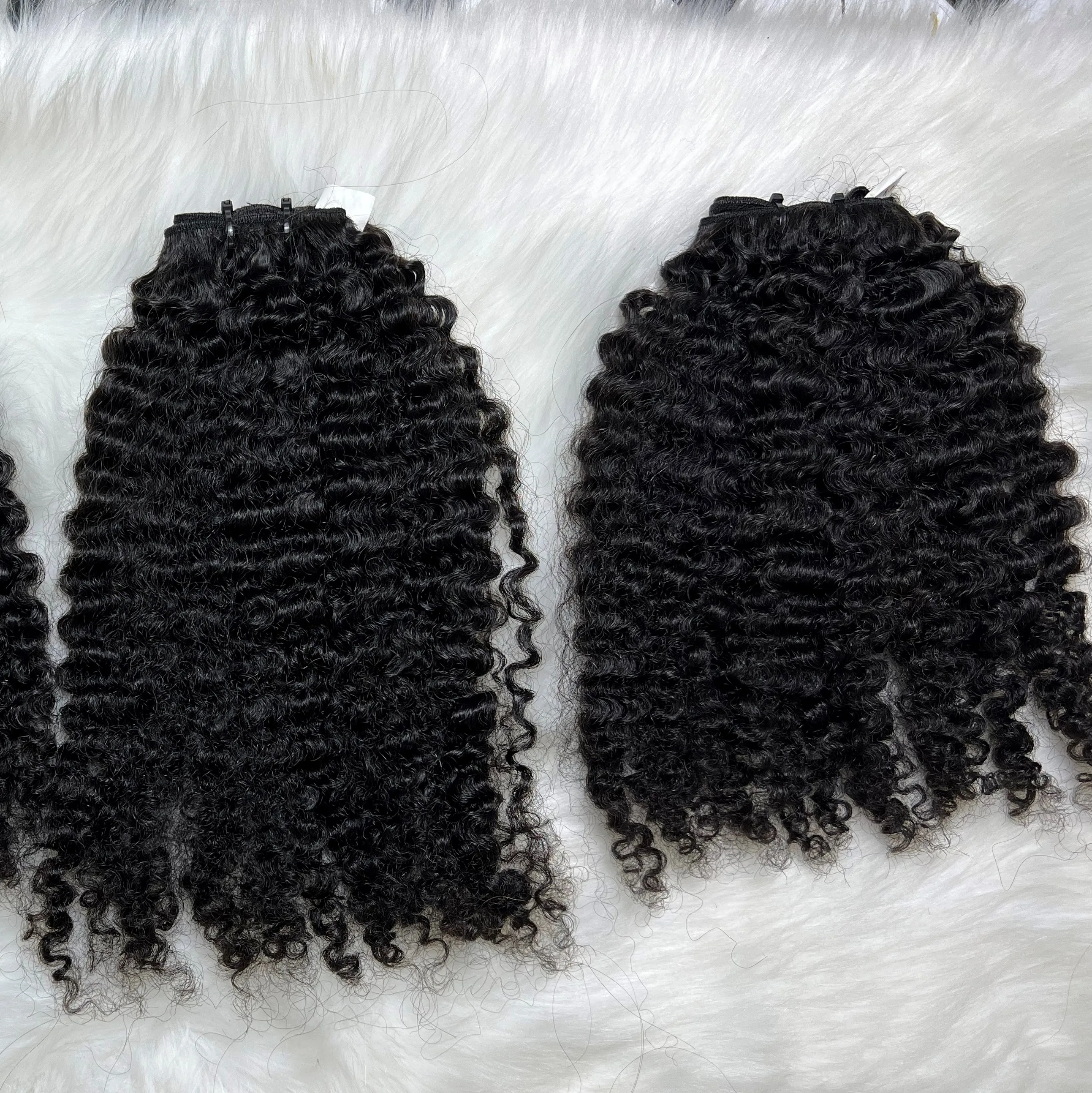 8-40 Inch Factory Price 100% Soft And Smooth High Quality Raw Hair Black Burmese Curly Genius Weft Machine Bundles From Qhair