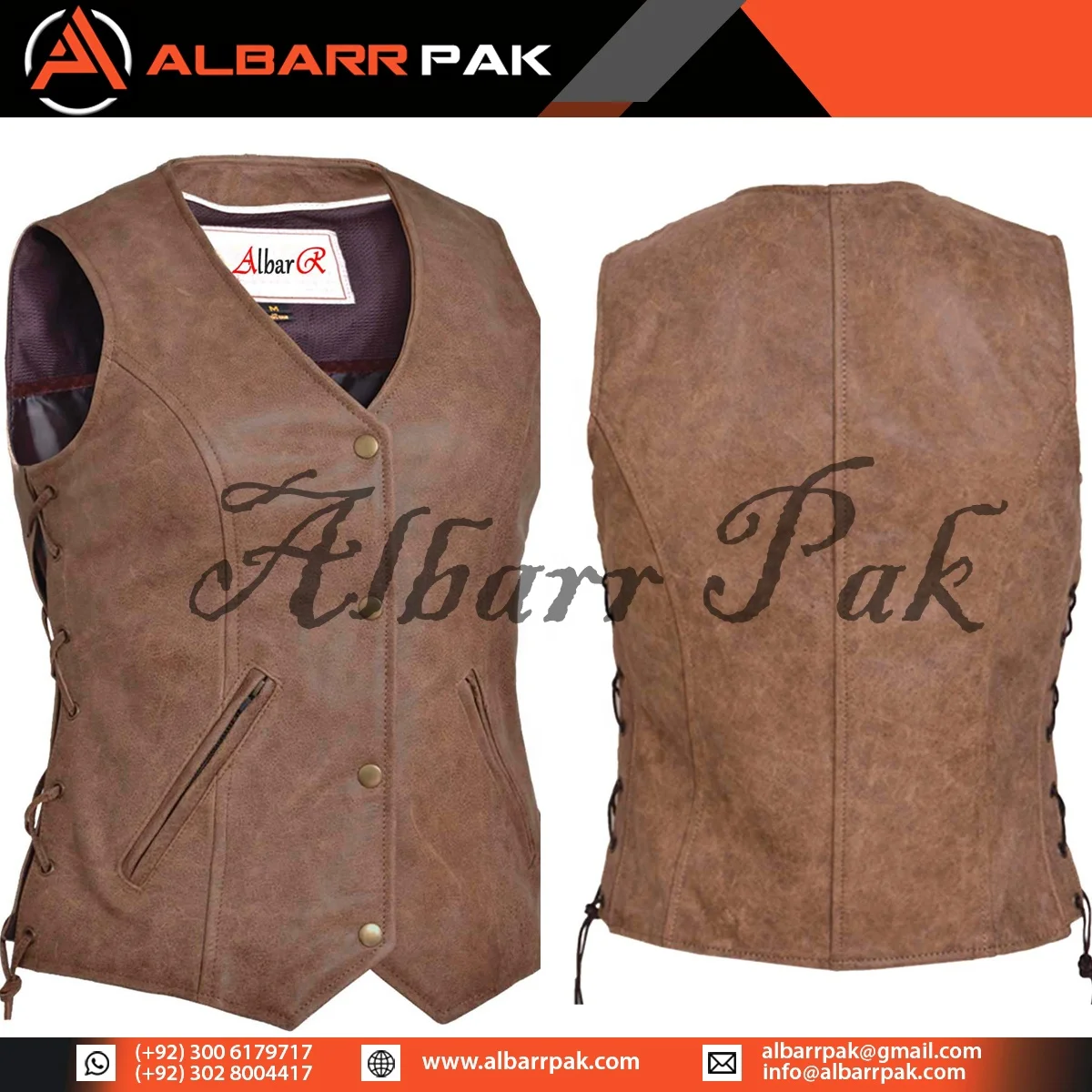 Custom made personalized short winter black leather suede leather motorcycle vest womens