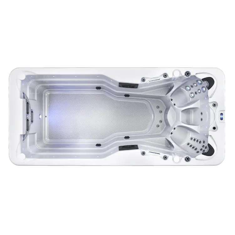 Family Funny Hydrotherapy Swim Spa Above Ground Endless Pool Spa Hot Tub Pool with 3 setas