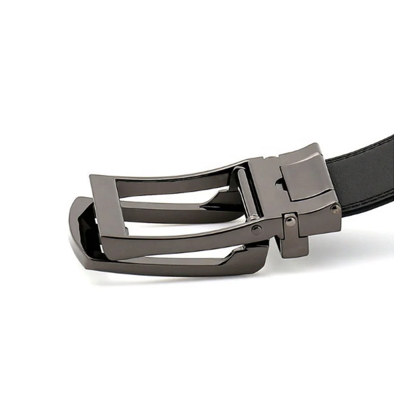 New arrival black leather belts  pin buckle Casual Belt gift set Embossed logo leather belts