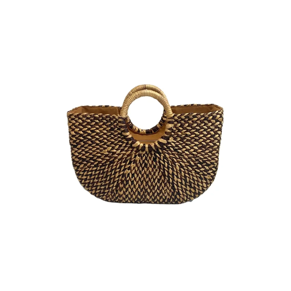 Hand Bags Water Hyacinth Ladies Hand Bags Natural Material Vietnam High Quality