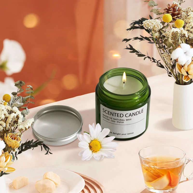 Made in China Private logo glass jar custom scented candles luxury
