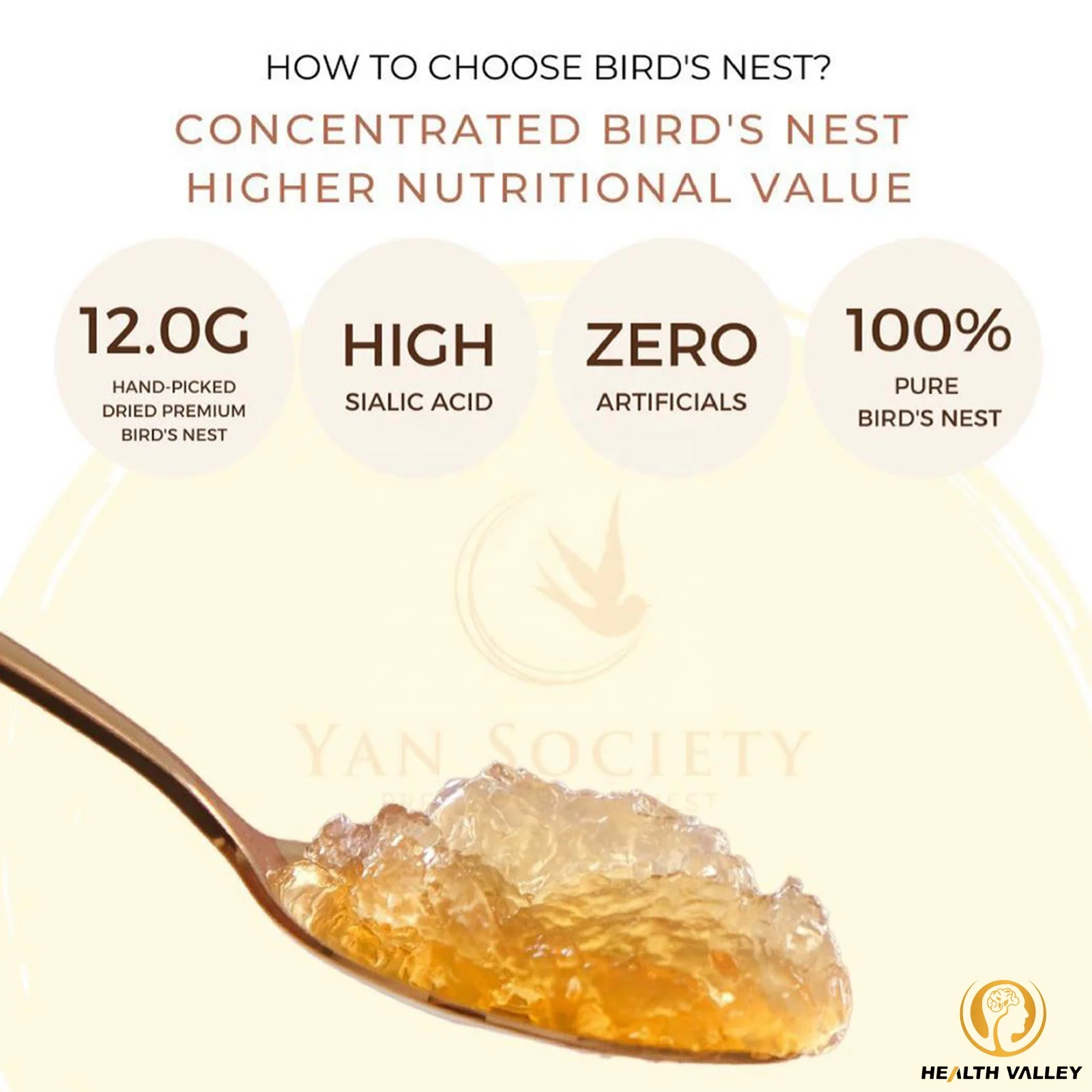 Высококачественное Концентрированное 100% Птичье гнездо (оригинальный коричневый сахарный вкус) Yan Society HALAL Malaysia 150 мл бутылка