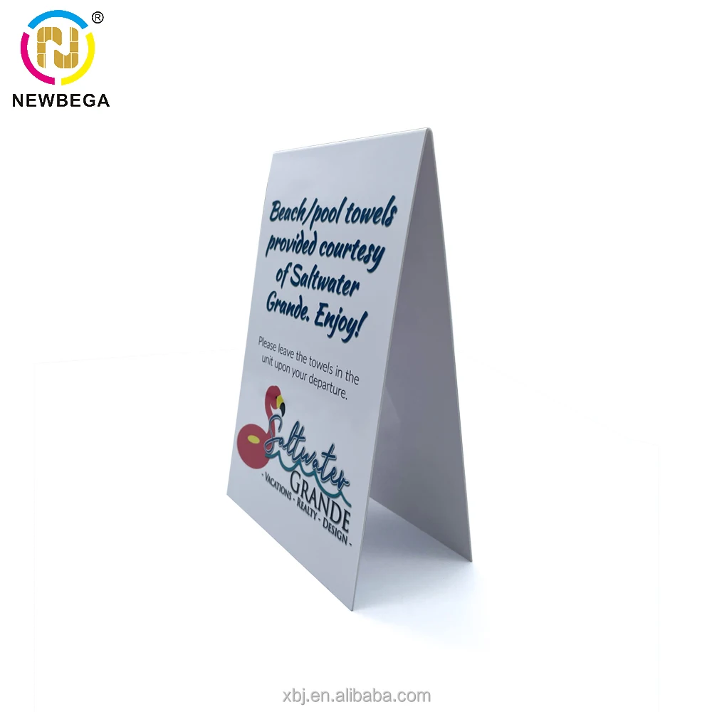 Custom Logo RFID Smart Table Menu Tent PVC Restaurant Menu Card Holder stand with NFC Chip Menu Holder For Phone