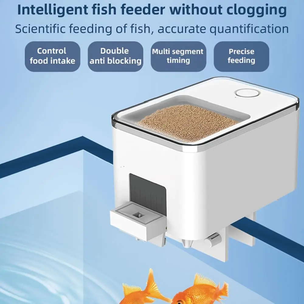 Automatic Fish Feeder WiFi Intelligent Timing Aquarium Goldfish Feeder Large Capacity Fish Feeder
