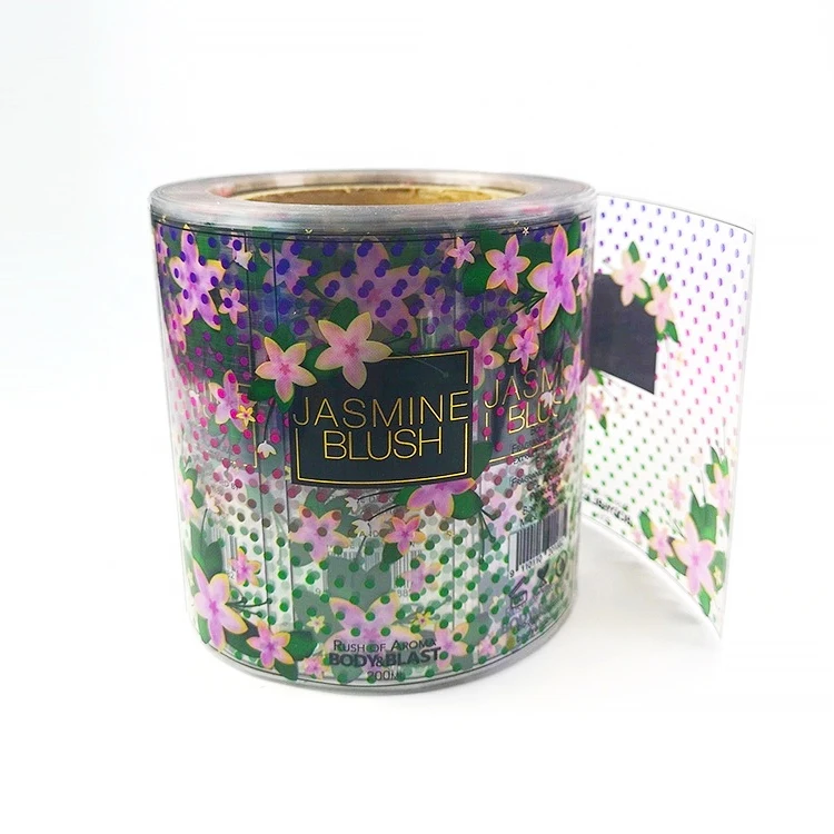 Eco-Solvent Ink Custom Square Roll for Bottle Label Transparent Stickers