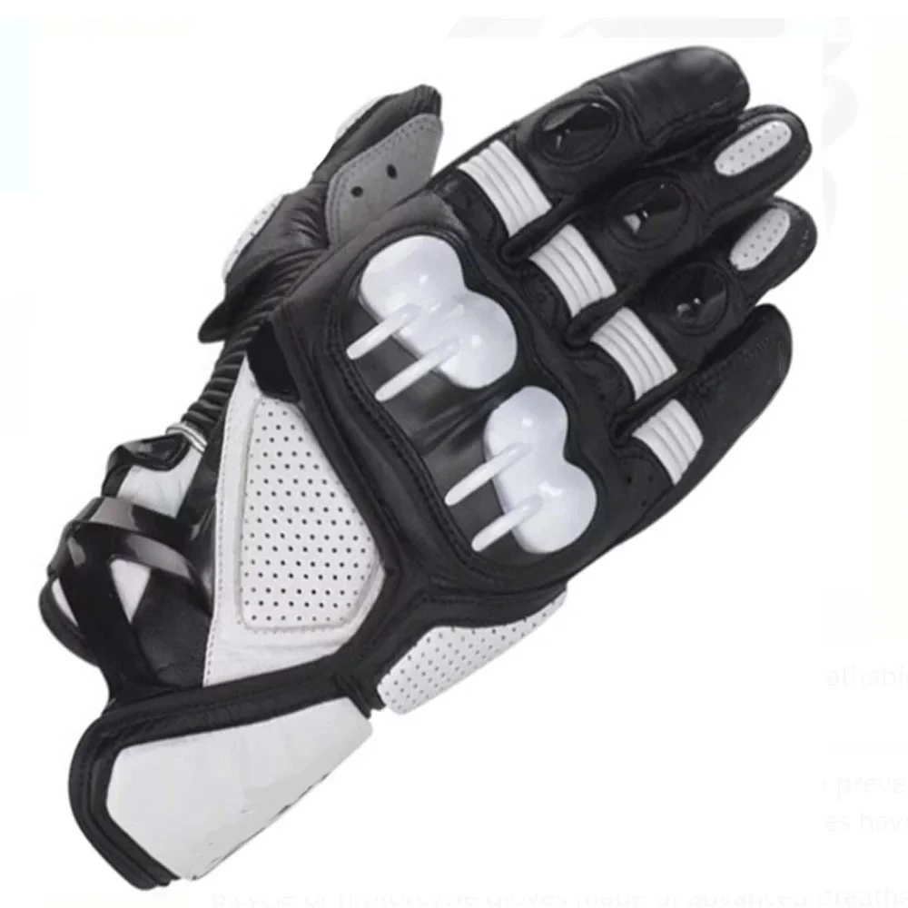 Gp Retro Classic Motocross Racing Pro Gloves SMX-1 Vented Leather Motorcycle Glove For Moto Gp S-XL