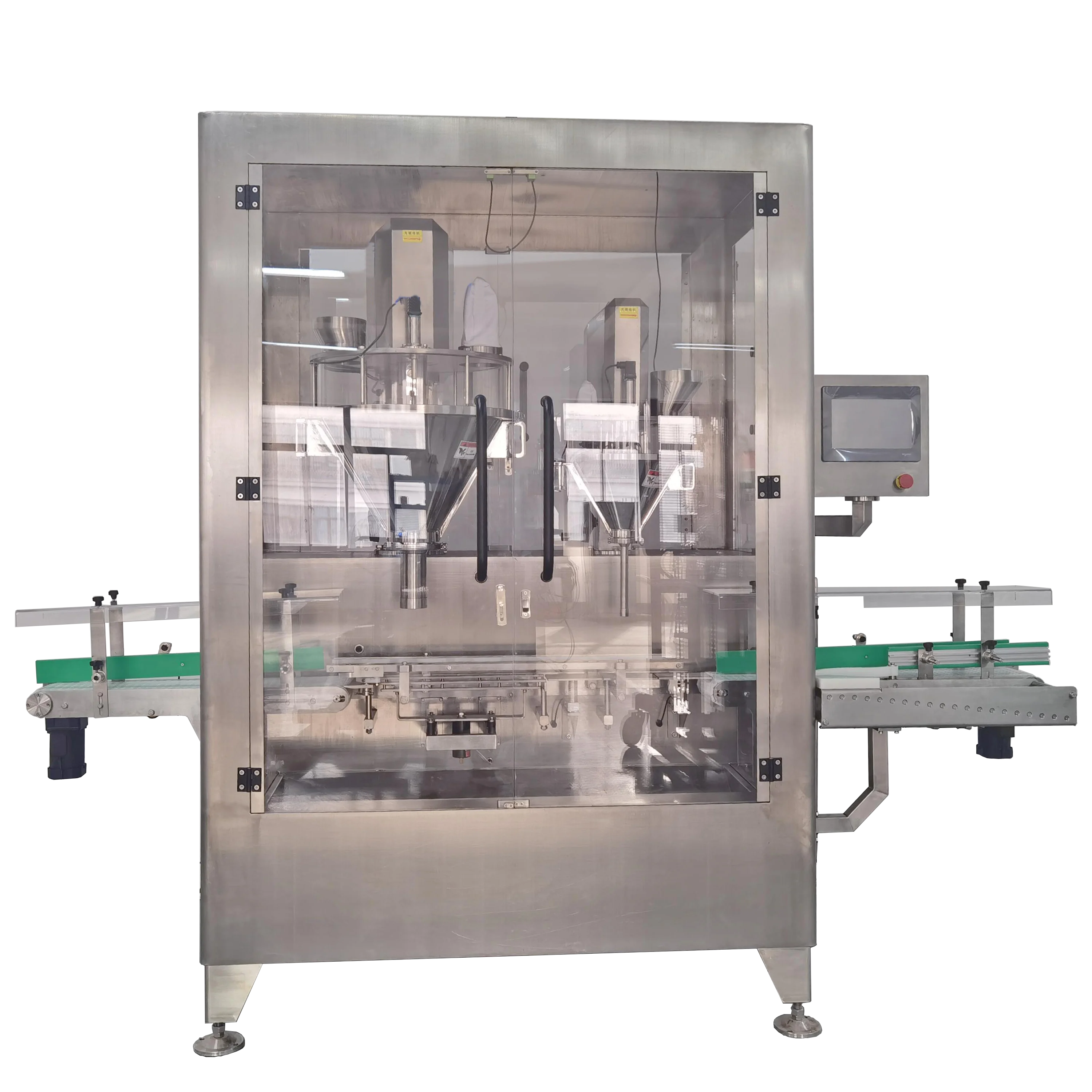 CE Patent Design Automatic Pharmaceutical Capsule Powder Dual Heads Filling Machine