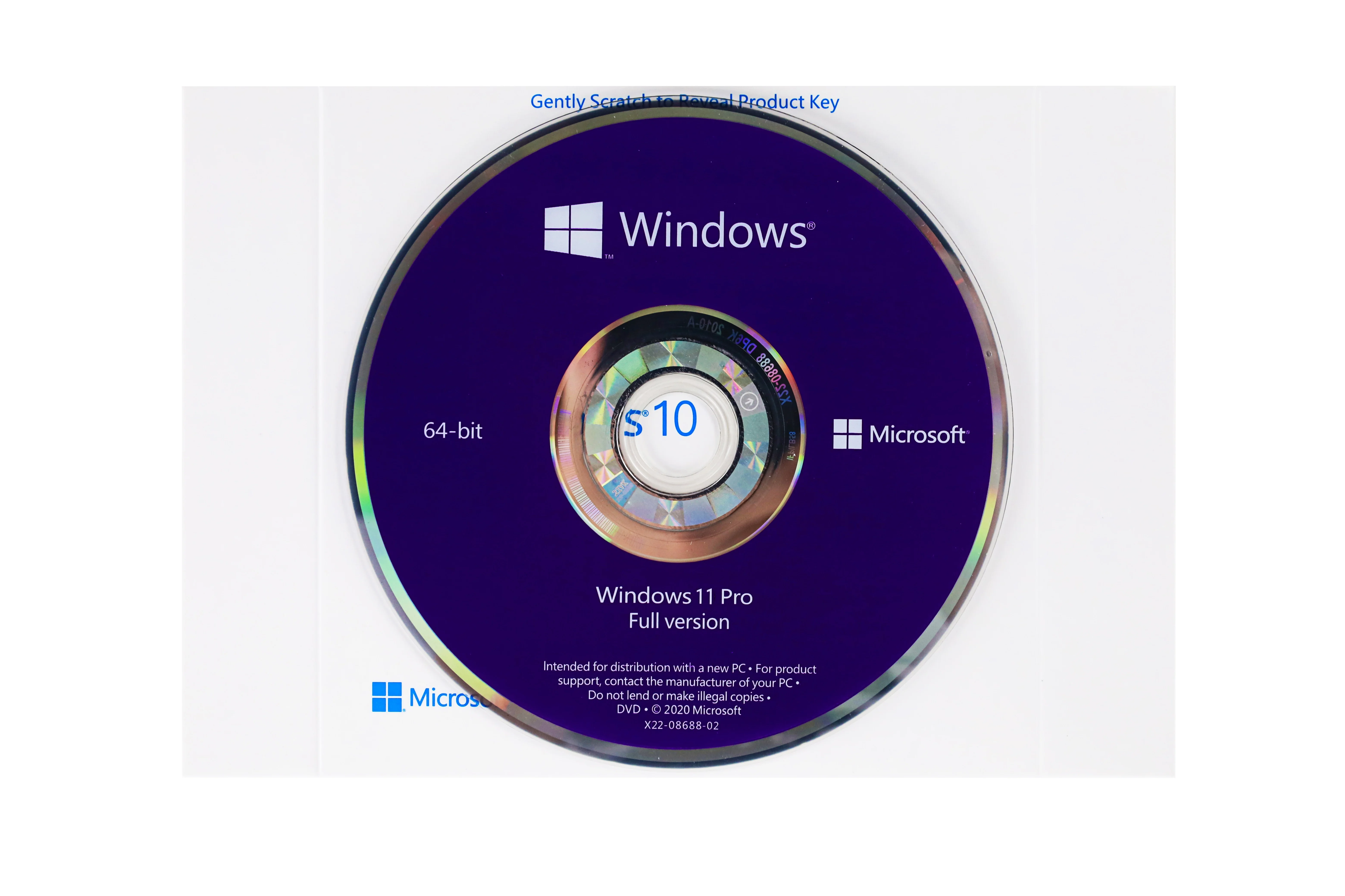 Microsoft windows 11 Pro key 64 bit DVD OEM Package windows 11 professional FPP coa sticker english