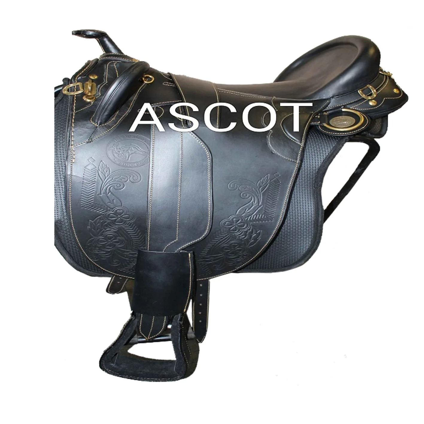 Wholesale quality durable leather dressage Saddle for equestrian English horse racing products from India