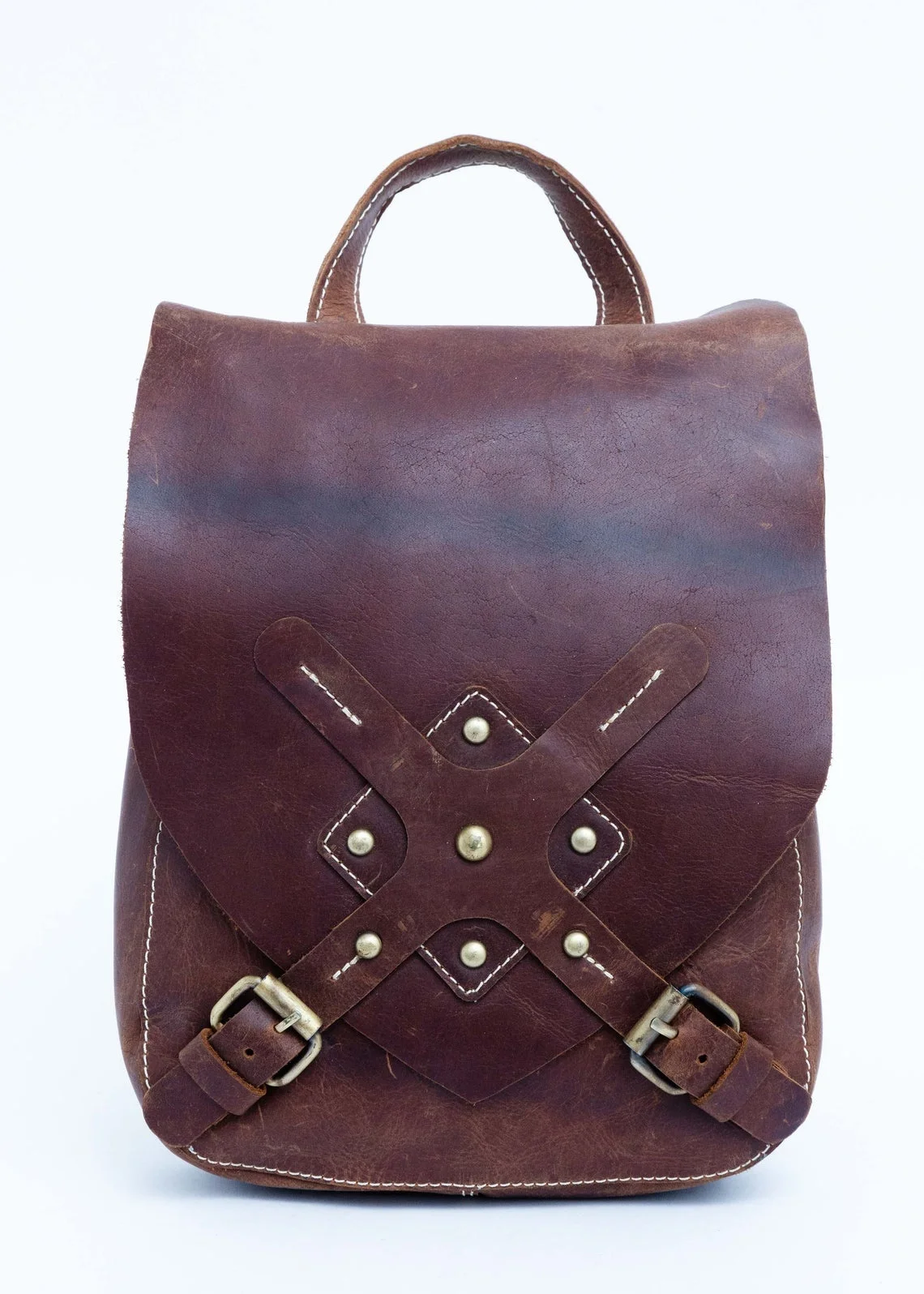 Waterproof Wholesale Genuine Vintage Leather Stylish College & School Laptop Back Pack bag For Girls & Boys Trip