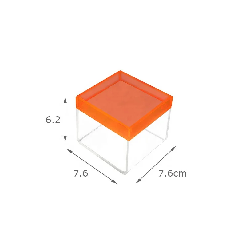 Clear Plastic Box Acrylic Square Neon Acrylic Display With Lid Multifunction