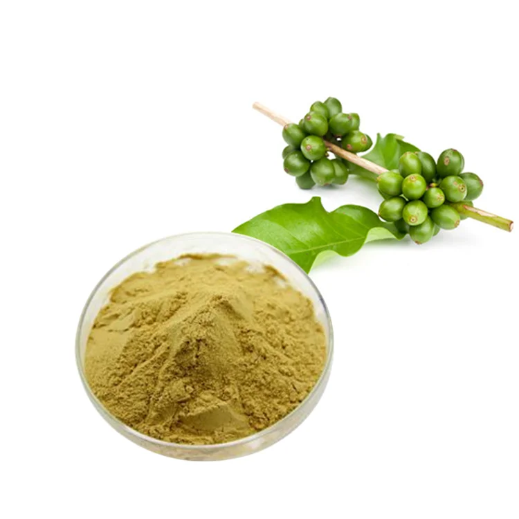 Pure Green Coffee Bean Extract Powder 35% Chlorogenic Acids Water Soluble For Energy Drink Powder