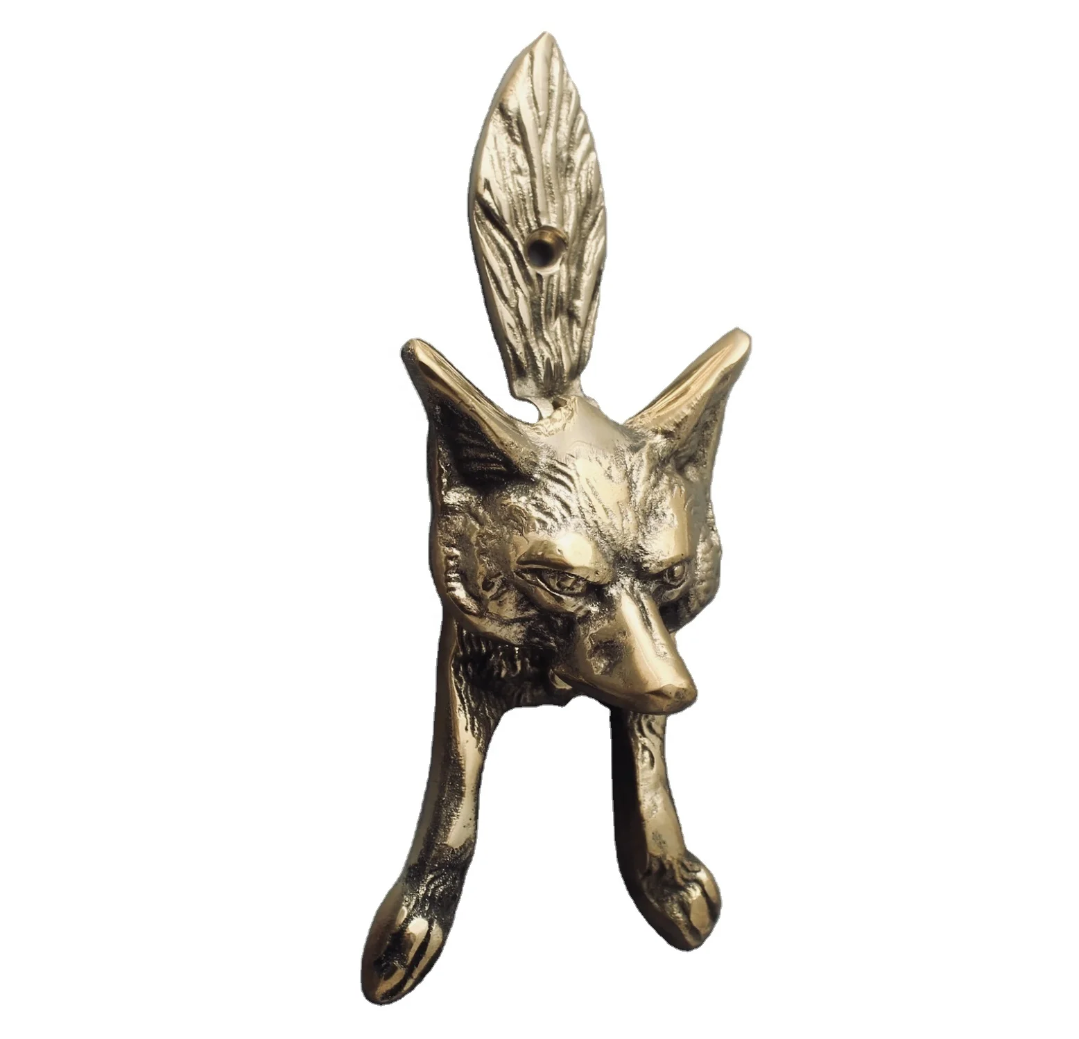 Cast Iron Antique Brass finish Fox Shape Door Knocker