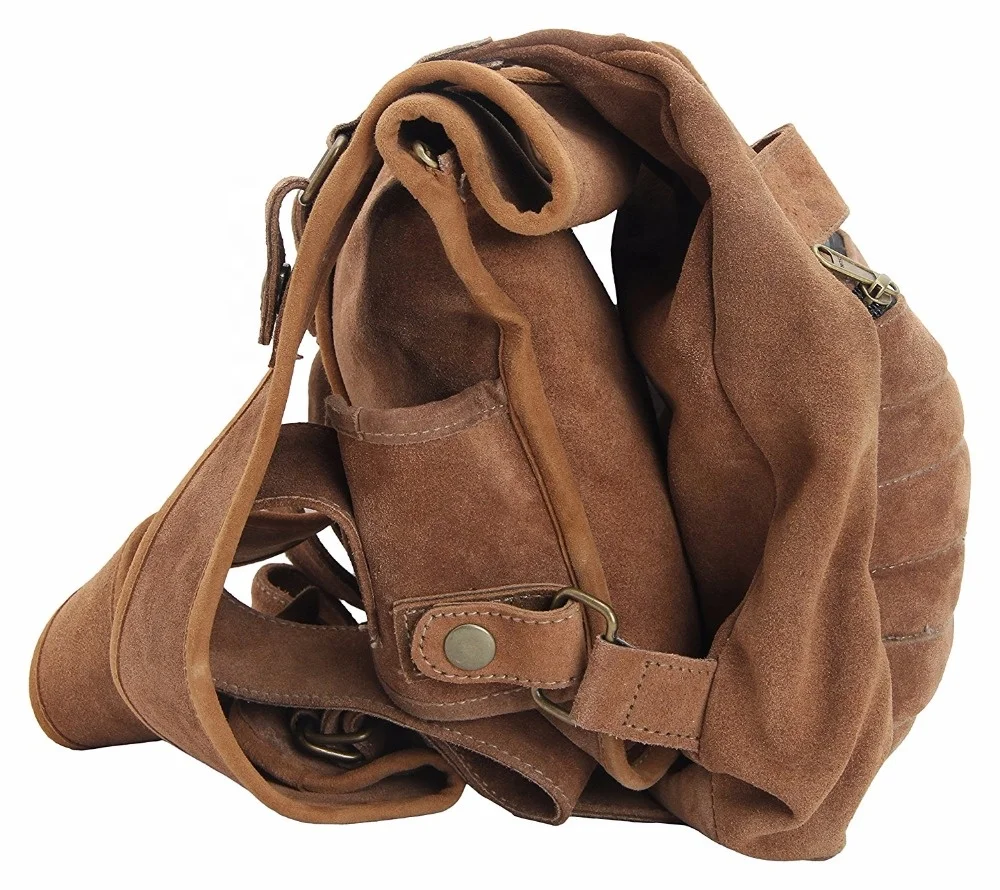 100% Genuine Full Grain Leather Travel Bag Backpack Portable Daily Use with Handle Vintage Style Hot Item