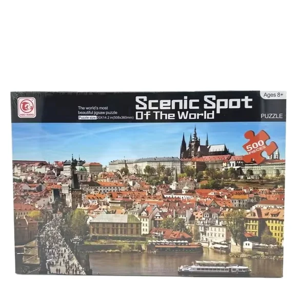 500 Pieces Jigsaw Puzzle with Scenic Spot of The World for the Children and Adult