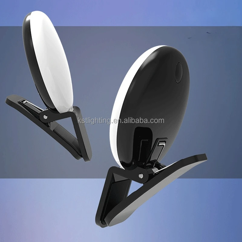 Wholesale Mini Clip on Ring Light Black Customized logo Colorful Usb Rechargeable Selfie Mobile Phone Led Fill Light