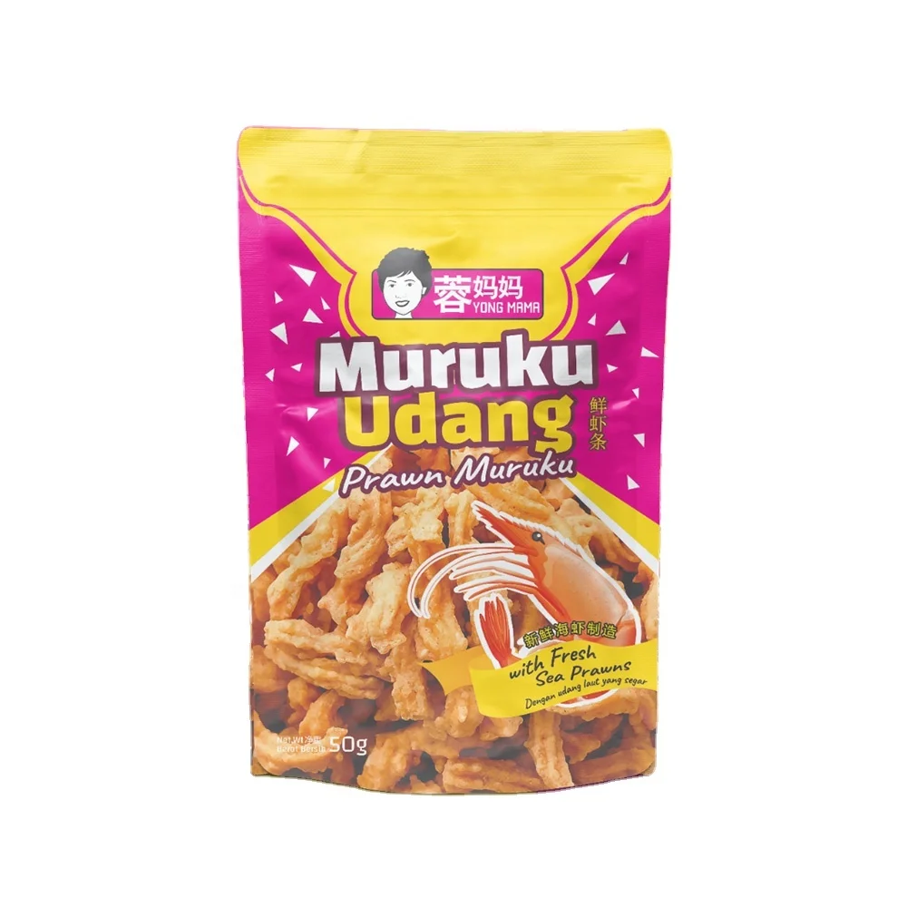 
Ocean Prawn Crackers 4 Flavors OEM White Label Seafood Snack Asian Delight Keropok Kerupuk Malaysia Udang Shrimp Crackers 