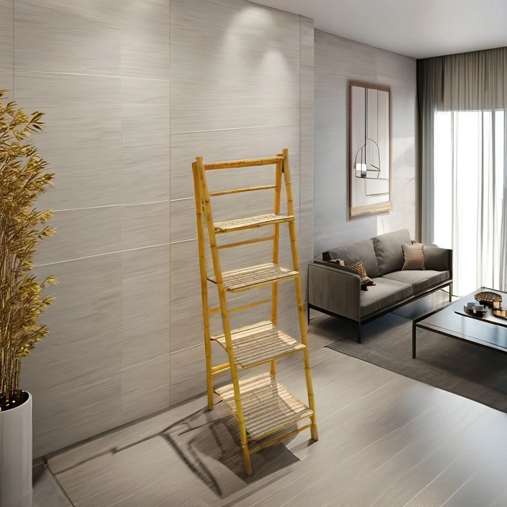 Handmade High Quality Bamboo Shoes Rack for Home Hotel Living Room or Apartment Use Direct from Indonesia for Farm House or Hall