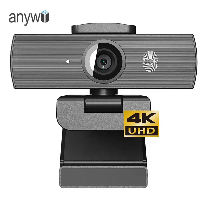 Anywii 4k 8mp webcamera Conference Camera Hd Auto Focus Wide Angle Built-in 2 Microphones Web Cam For Home Video Meeting Pc