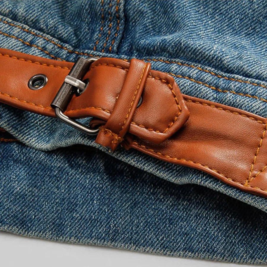 Men denim jacket oem autumn winter jacket mens elastic stretch jean Jackettes for men