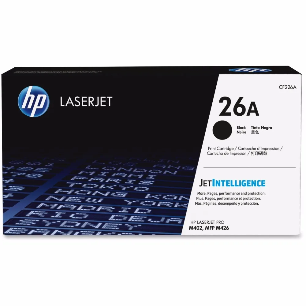 Черный тонер-картридж HP (26A)CF226A (3100 pgs) для серии LaserJet Pro M402 MFP M426 и т. д.