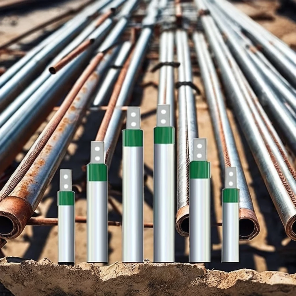 Наземные электроды высокого качества GI (оцинкованное железо) для промышленного использования, диаметр 76 мм, новейшая модель сварочных стержней, серебристая отделка